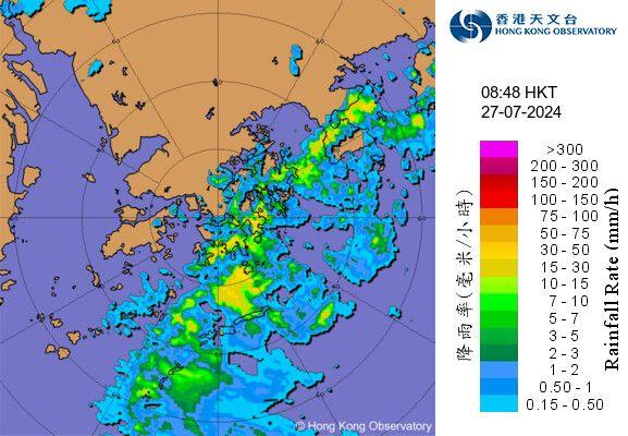返工注意！雷雨帶7.27朝北移逼港 天文台7:40am：未來2-3hrs受影響