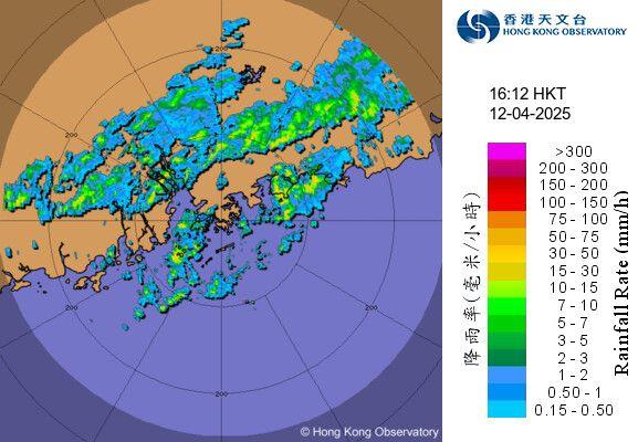 冷鋒雷雨狂風4.12黃昏襲港！天文台4pm料未來數小時 局部大雨陣風 離岸高地間中烈風