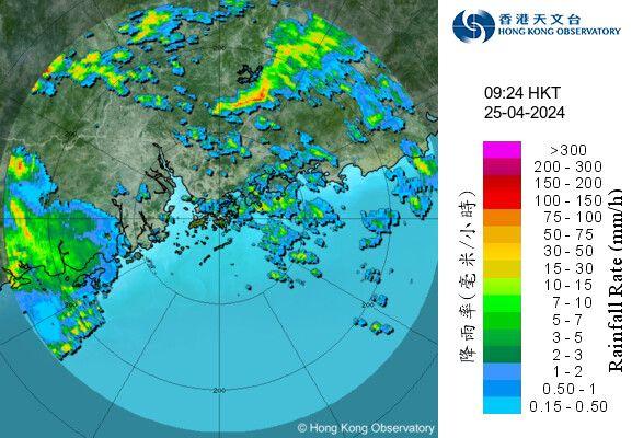 珠西雷雨4.25又嚟！天文台9am：料港未來2-3hrs有雷雨發展 間歇大雨｜天氣師李鈺廷