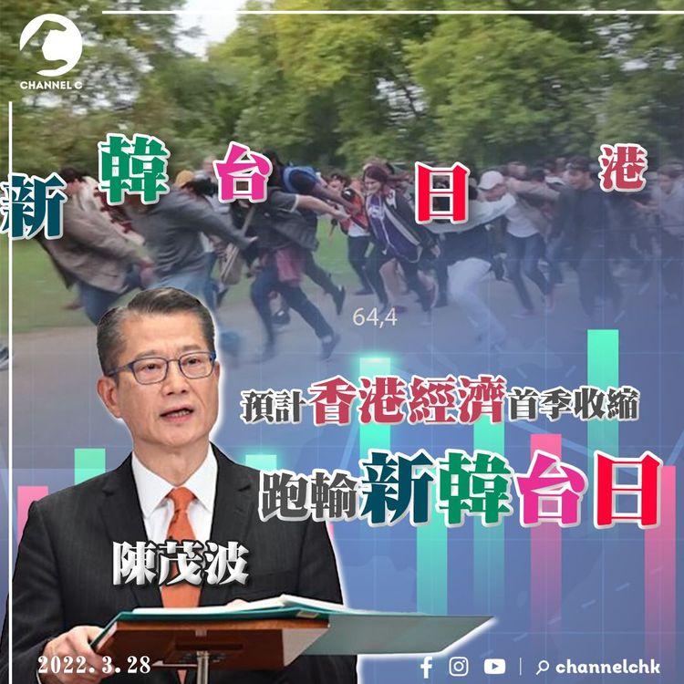 陳茂波：預計香港經濟首季收縮 跑輸新韓台日
