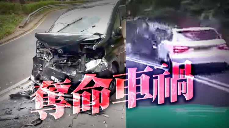 車cam｜越雙白線迎頭直撞豐田Spade 60歲男司機慘死！