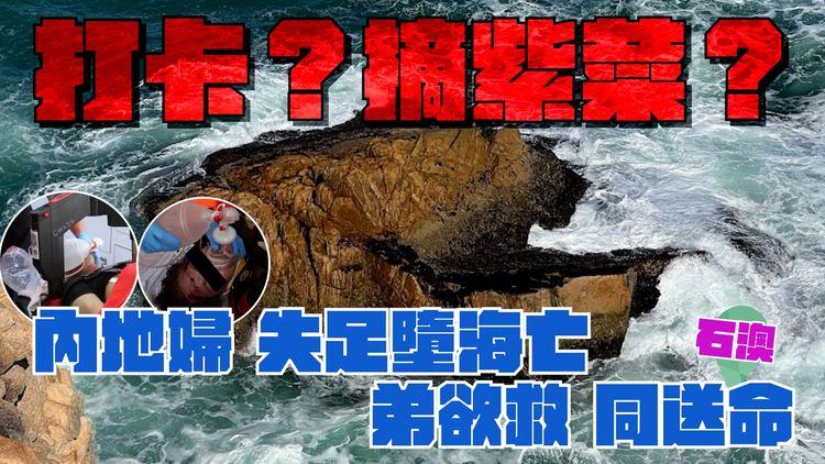 內地婦來港疑摘紫菜失足墮海亡！弟跳海欲救 反遭大浪噬命｜一片睇清石澳大頭洲行山悲劇 初步來龍去脈