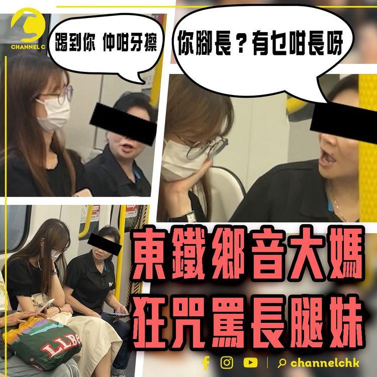 東鐵鄉音大媽 踢親長腿妹！竟發惡狂罵人「腳長？有乜咁長呀？咁牙擦！」熱心婦勸交：大家香港人 點解鬧嚟鬧去｜搭車的禮儀