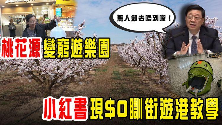 小紅書現$0瞓街遊港教學　銅鑼灣舖王租值暴瀉94%！李家超引《桃花源記》宣傳香港係桃花源？