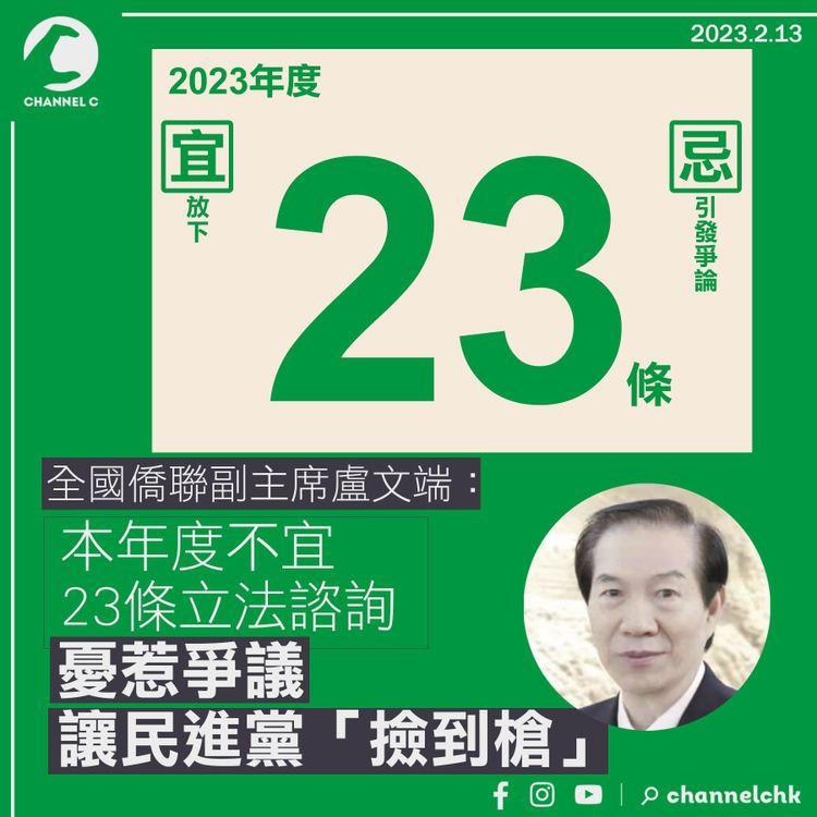 盧文端稱本年度不宜23條立法諮詢 憂惹爭議讓民進黨「撿到槍」