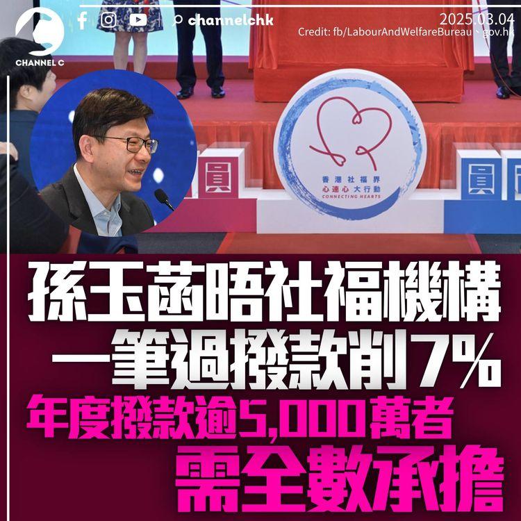 財政預算案2025｜社福界同須減資源　大機構自行削7%中小型需肩負3%　儲備超上限需歸還政府　業界冀僅屬短期措施