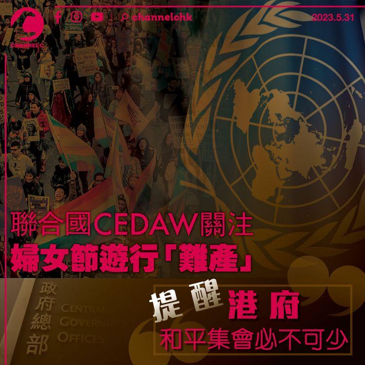 聯合國CEDAW關注婦女節遊行「難產」 提醒港府和平集會必不可少