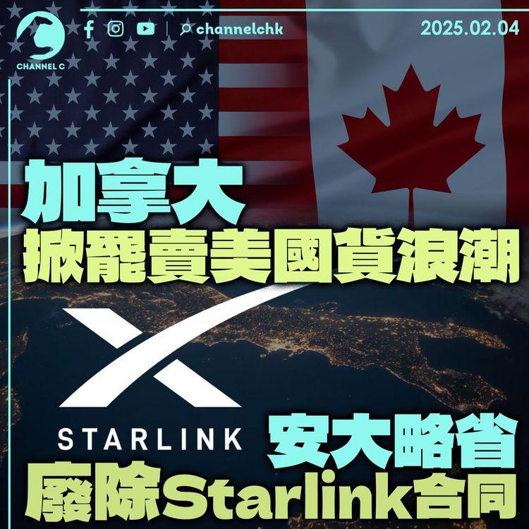 加拿大掀罷賣美國貨浪潮　安大略省廢除Starlink合同