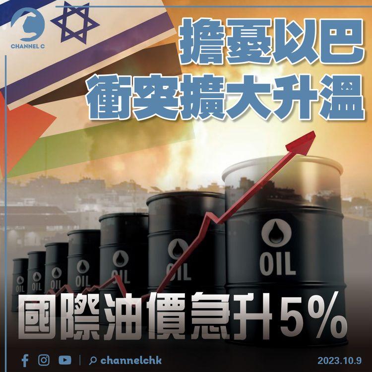 擔憂以巴衝突擴大升溫　國際油價急升5%