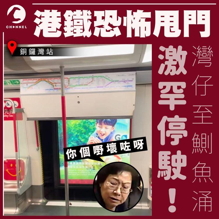 直擊恐怖港鐵甩門墮軌！鬆路綫板停銅鑼灣站 港島綫灣仔至鰂魚涌癱瘓3小時 撞正放工