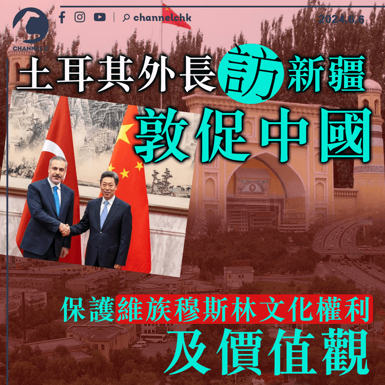 土耳其外長訪新疆　敦促中國保護維族穆斯林文化權利及價值觀