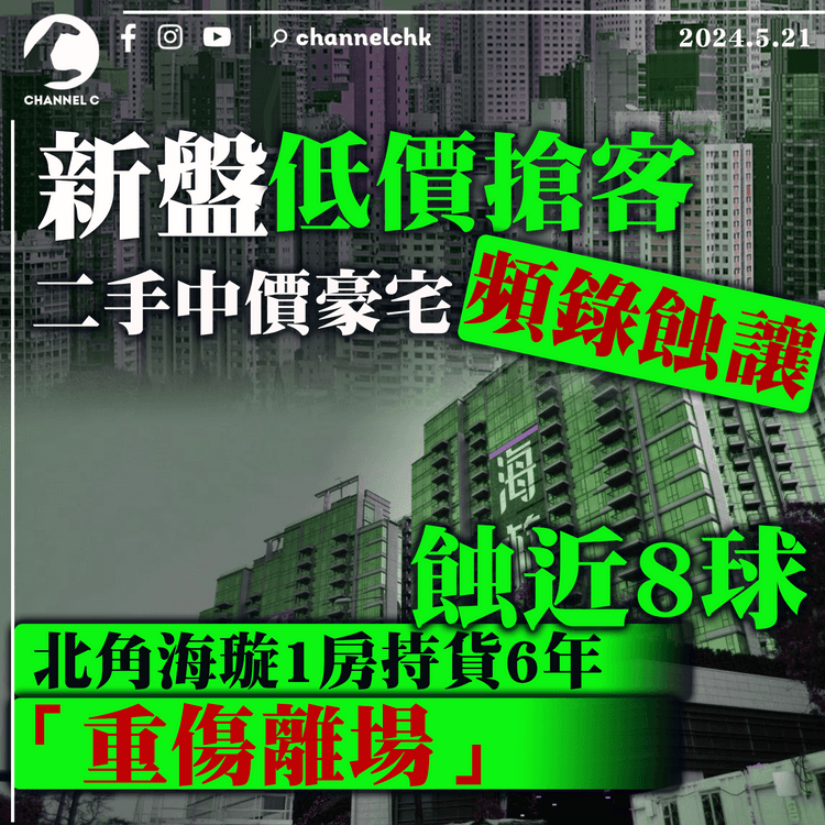 新盤低價搶客　二手中價豪宅頻錄蝕讓　北角海璇1房持貨6年蝕近8球 「重傷離場」