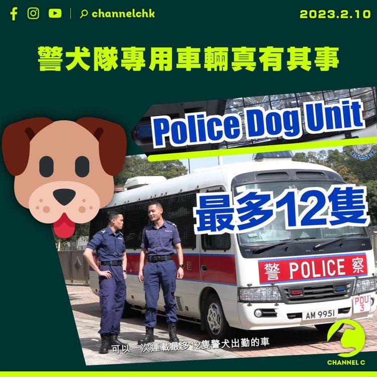警犬隊專用車輛真有其事 警宣傳片：最多可運送12隻