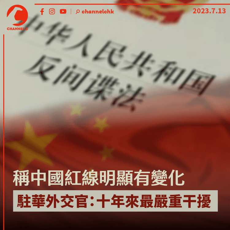稱中國紅線明顯有變化　駐華外交官：十年來最嚴重干擾