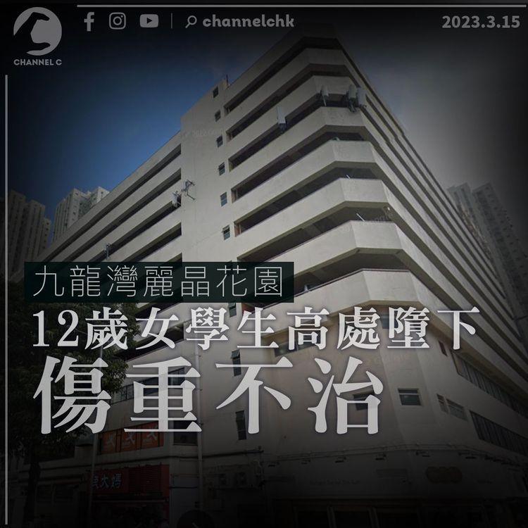 九龍灣麗晶花園12歲女學生停車場墮下 傷重不治