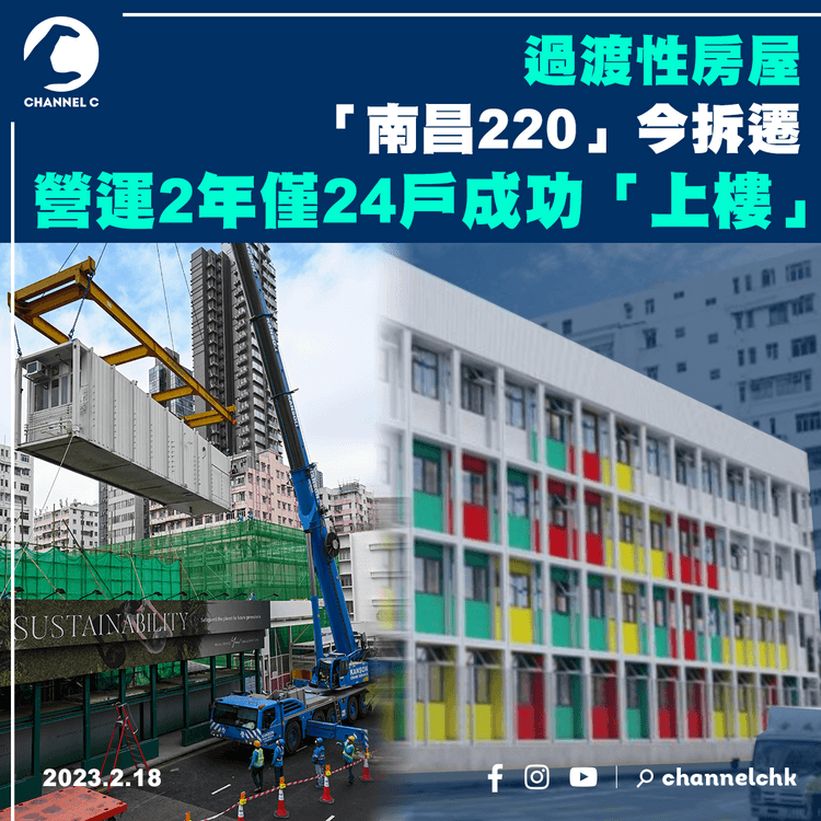 過渡性房屋「南昌220」今拆遷 營運2年僅24戶成功「上樓」